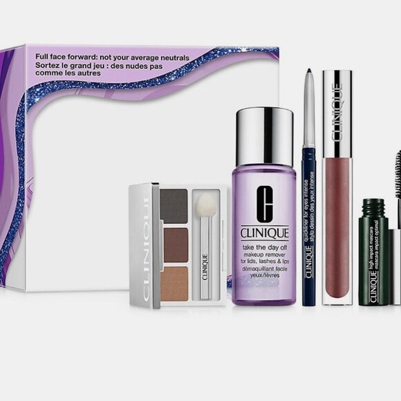 Clinique Full Face Forward: Not Your Average Neutrals 5-Piece Makeup Set - $102 - Picture 3 of 4